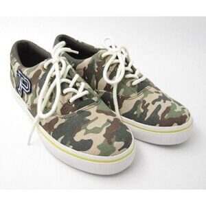 Boy's New Polo Ralph Lauren Camo Tennis Shoe Sz 4US (S118)